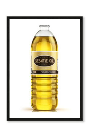 Plastic bottle with sesame seed oil