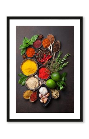 Various spices and herbs