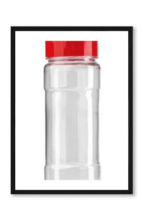 Empty jar for seasoning isolated on white background with clipping path.