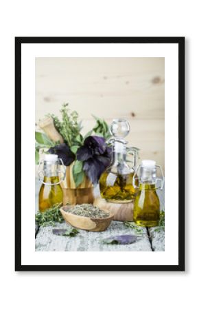 Olive oil with herbs