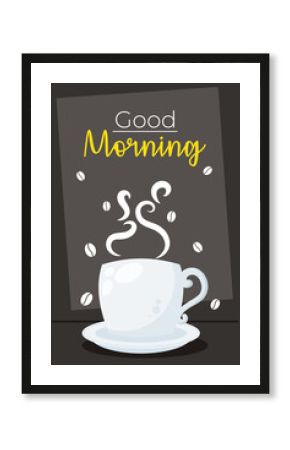 good morning lettering card