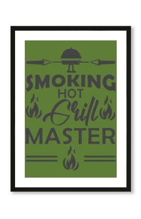 Smoking' Hot: BBQ Vector T-Shirt design