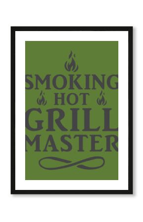 Smoking' Hot: BBQ Vector T-Shirt design