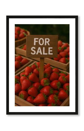 strawberry for sale at a farmer's market