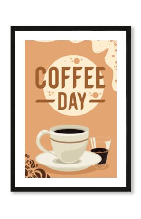 coffee day lettering and drinks