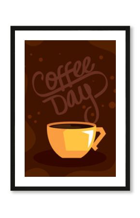 coffee day lettering card