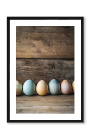 Eggs on Wooden Table