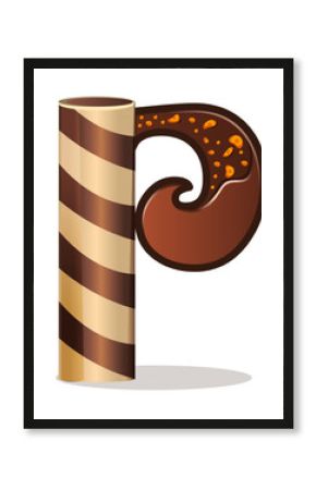  Letter p candies  chocolate