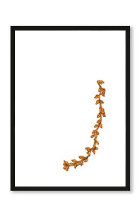Gold Floral Letter J Illustration Design Isolated Transparent Background