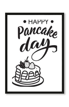Celebration of pancake day with a dessert layered pancake cake