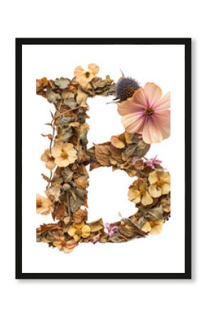 PNG Alphabet B font flower plant art.
