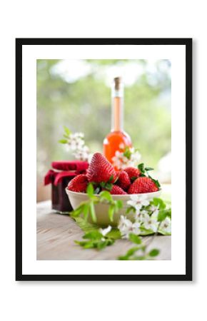 erdbeeren, marmelade und likör II