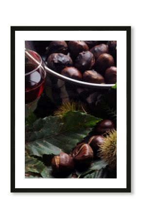 Caldarroste hạt dẻ Marroni 栗 Montella châtaigne castagna castaña Marroni wine vino Chestnuts