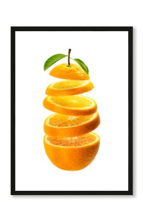 Floating orange slice