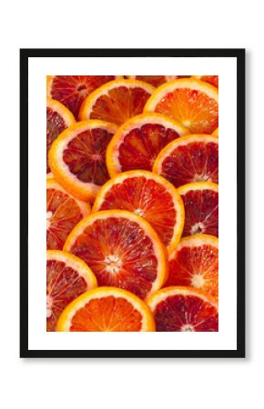 blood orange isolated on white