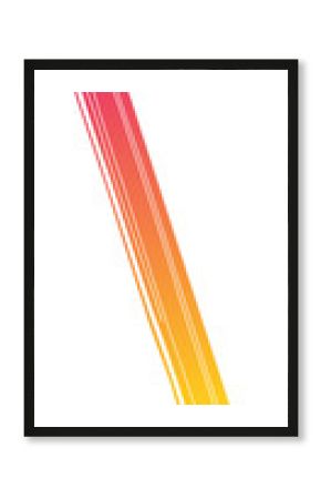 Flat gradient pencil showing lime-green wooden tip, cyan ferrule, eraser on transparent background