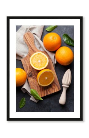 Fresh orange fruits