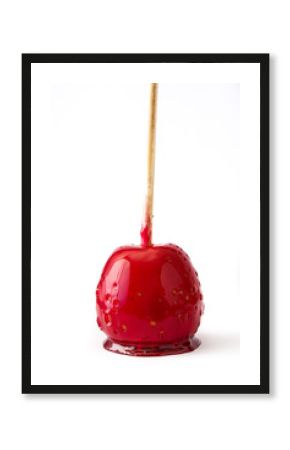 Candy Christmas apples isolated on white background