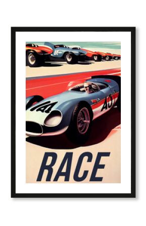 Car race poster