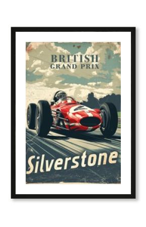 Silverstone Retro British Grand Prix Poster
