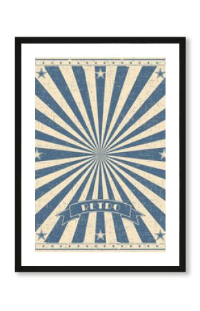 Grunge circus vintage  background. Vertical retro poster. 