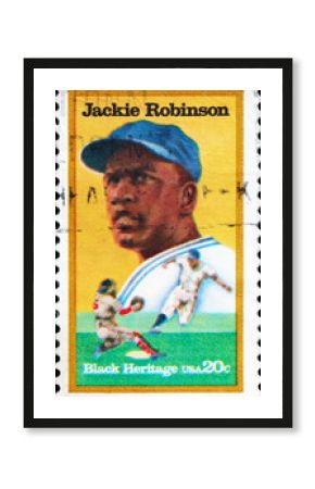 Black heritage, Jackie Robinson on american stamp