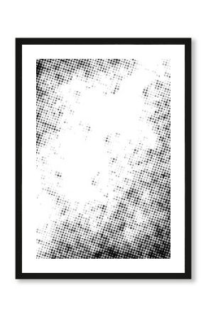 Abstract halftone gradient texture with black dots on white background, perfect for retro comics, vintage posters, print design, and backgrounds.