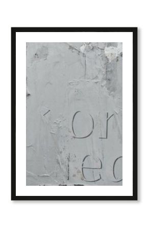 Ripped street poster background, weathered torn paper backdrop
