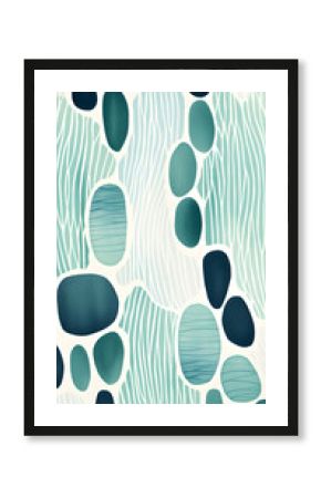 Digital retro teal blue texture abstract geometric pattern graphics poster background