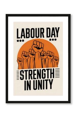 Bold Labour Day T-Shirt Design  Clean and Clear 4K Workwear Graphic