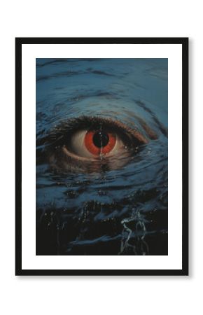 Horror movie poster, background in vintage style