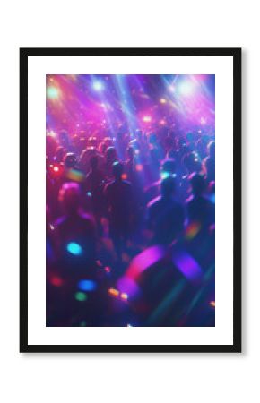 vibrant disco party scene – ideal for music event posters, nightclub flyers, or retro-style social media posts