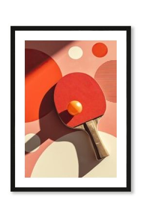 retro style ping pong poster 