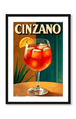 Cinzano vintage poster