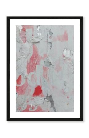 Ripped street poster background, weathered torn paper backdrop