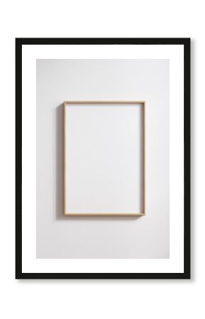 Mockup poster frame close up, 3d render