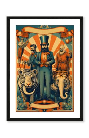 Vintage circus poster