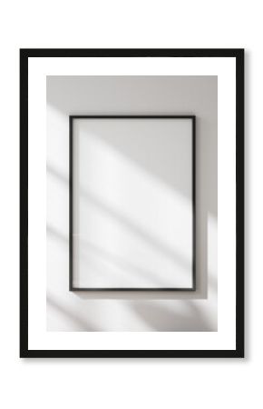 Mockup poster frame close up, 3d render