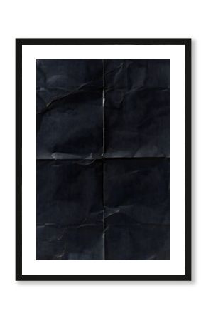texture of folded black toner paper and cool poster overlay