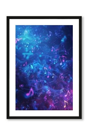 blue-violet gradients music concert poster background