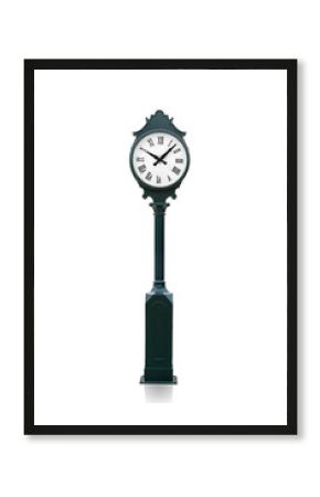 Watch vintage green isolated