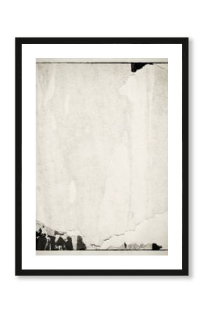 Blank brown beige creased crumpled paper texture background old grunge ripped torn vintage collage posters placard