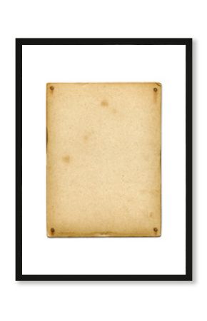 nailed blank vintage poster