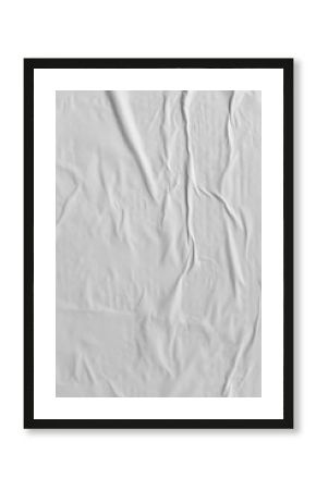 Vertical white wheat paste poster style texture background