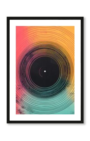 Abstract record music background