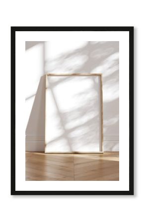 Mockup poster frame close up, 3d render