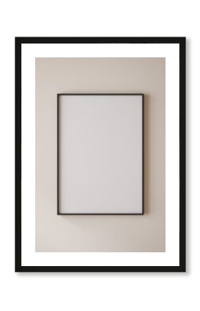 Mockup poster frame close up, 3d render