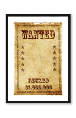 Wanted vintage poster
