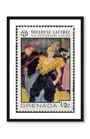 Touloise-Lautrec - The clown Cha-U-Kao at the Moulin Rouge