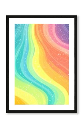 Vibrant and colorful background featuring stars with a pastel neon fusion creating a vintage artistic poster style